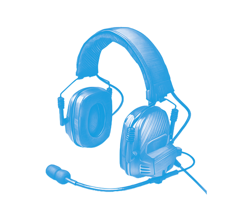 comm headsets 2925 blue