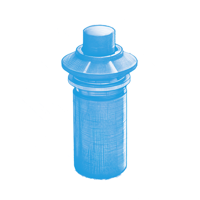 pushbutton 2925 blue