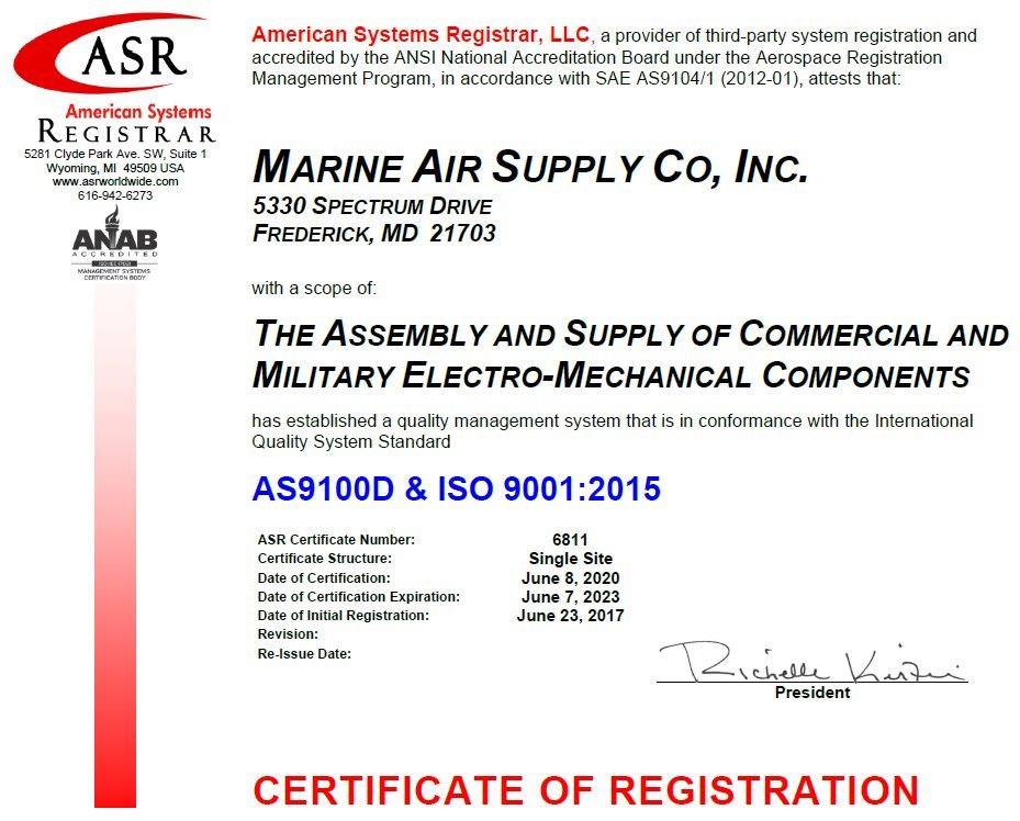 MAS Certification